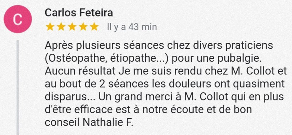Témoignage d'une patiente qui souffrait de pubalgie